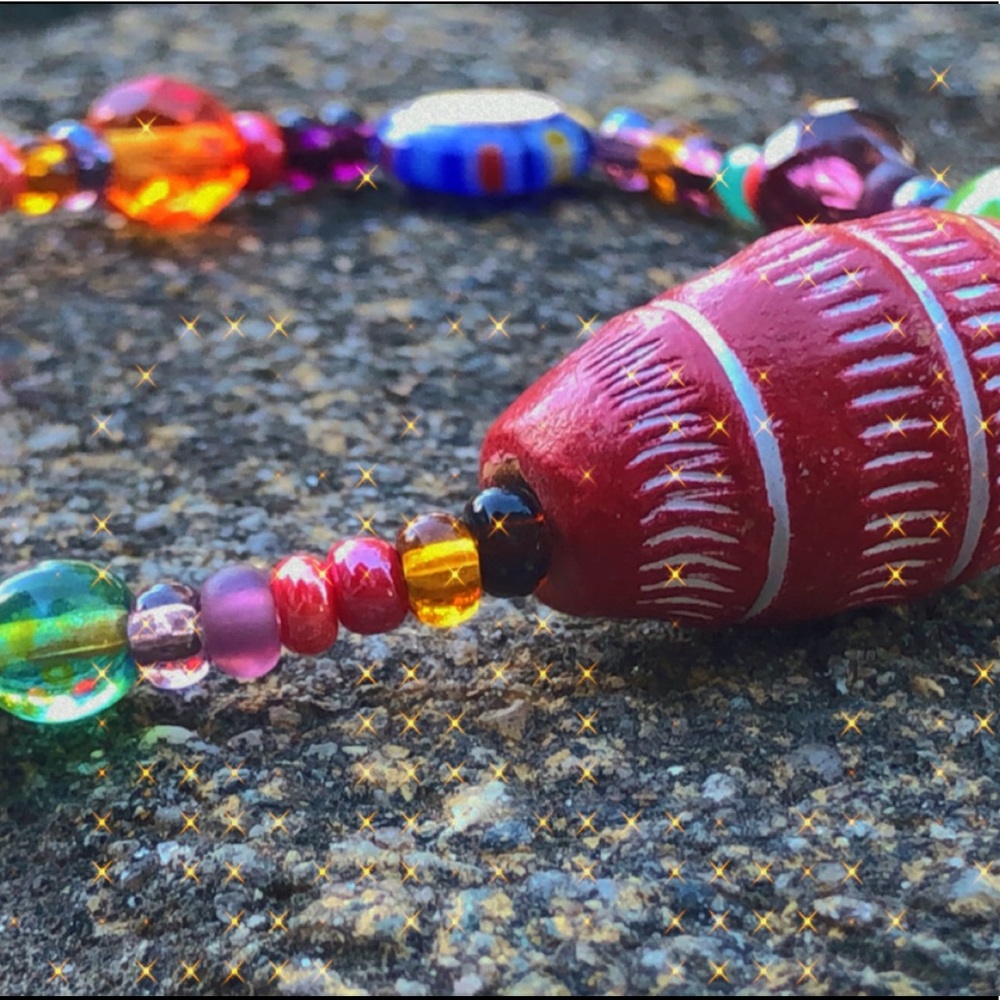 Colorful beaded bracelet